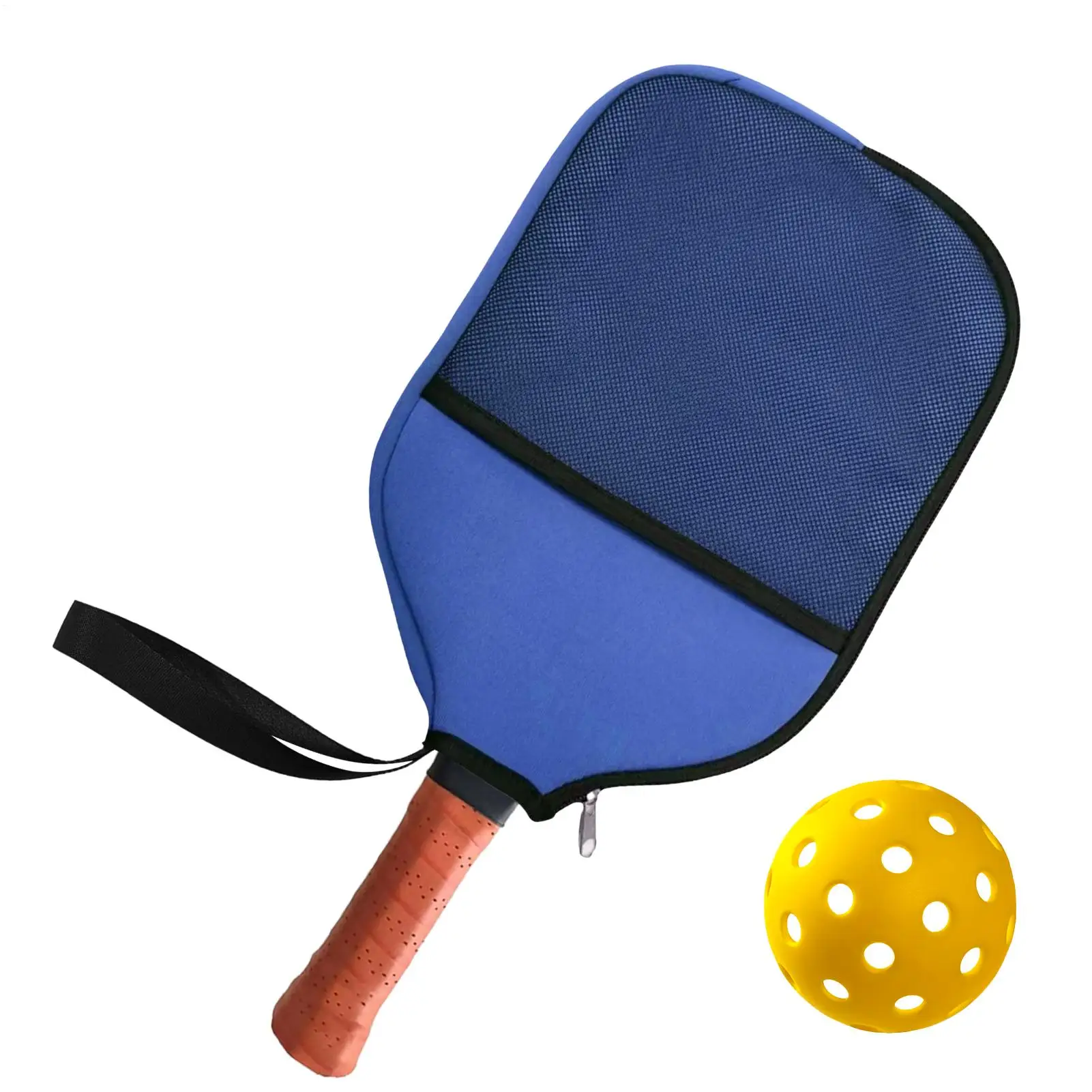 Pickleball Cover Racket Cover Storage Holder With Mesh Pocket Pickleball Sleeve For Court Club Match Game Training Practice