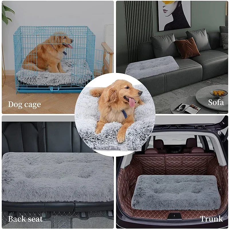 Plush Dog Bed Mat Cat Beds for Small Medium Large Dogs Removable for Cleaning Puppy Cushion Super Soft Claming Dog Beds Pet Bed