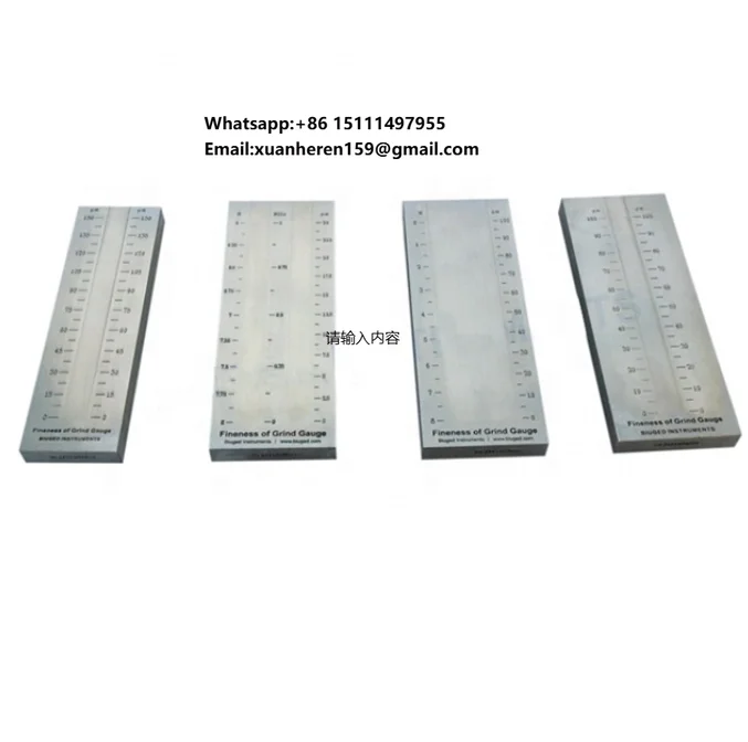 ISO1524 Double Groove Grind Gauge/Hegman Grindometer Scraper