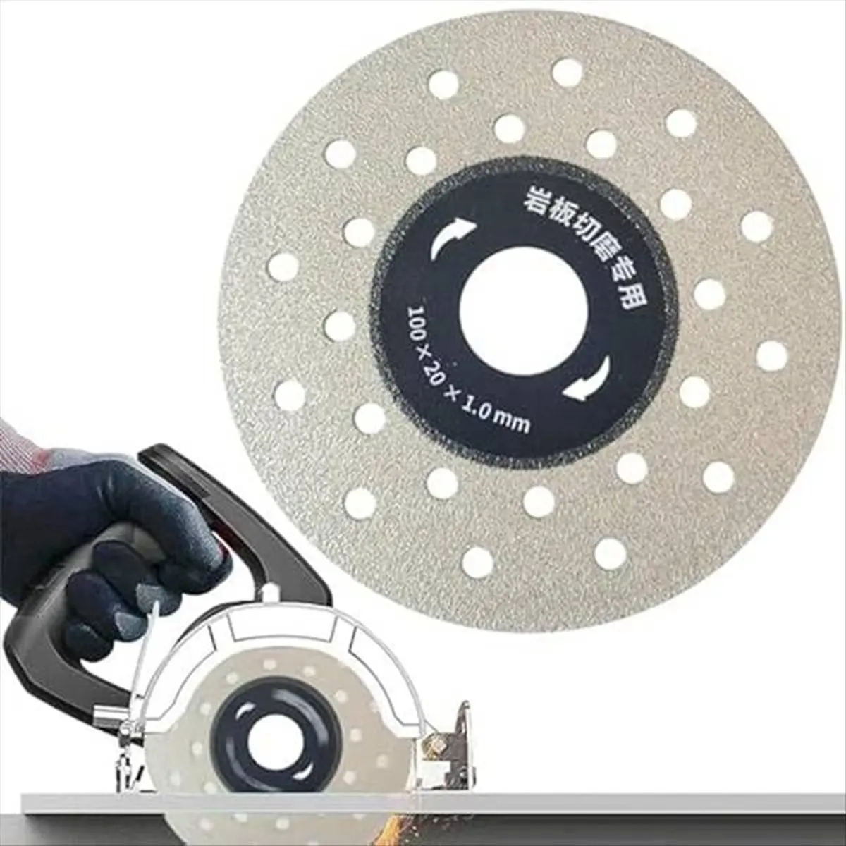 ABJY 8pcs Porous Widened Cutting Blade,Discos Para Cortar, Indestructible Disc for Angle Grinder,Cutting Grinding Wheel Disc