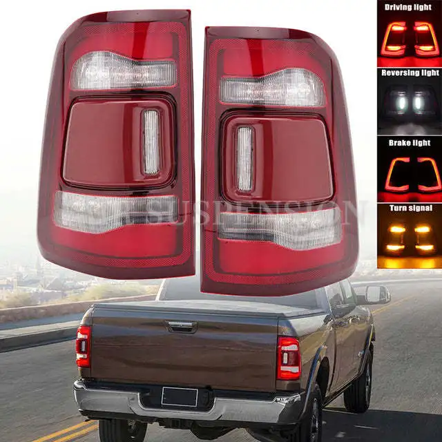 

55112991AB 55112991AC LED Rear Lights For Dodge Ram 1500 2019 2020 2021 Red Taillight Brake Lights Rear Fog Lamps 55112991AD