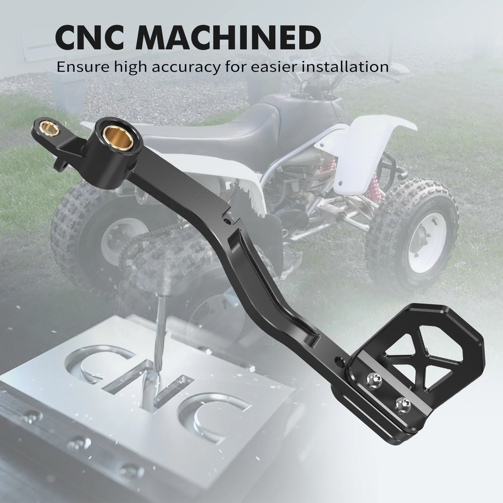 

NICECNC Rear Brake Pedal Lever For Yamaha YFZ450R 2009-2024 YFZ450 2017 YFZ450X 2010-2011 YFZ450RSE Special Edition 2009-2024
