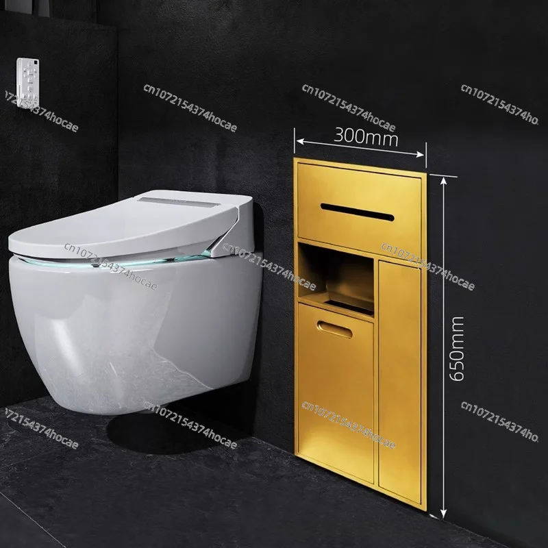 304 bathroom, stainless steel inlaid toilet niche