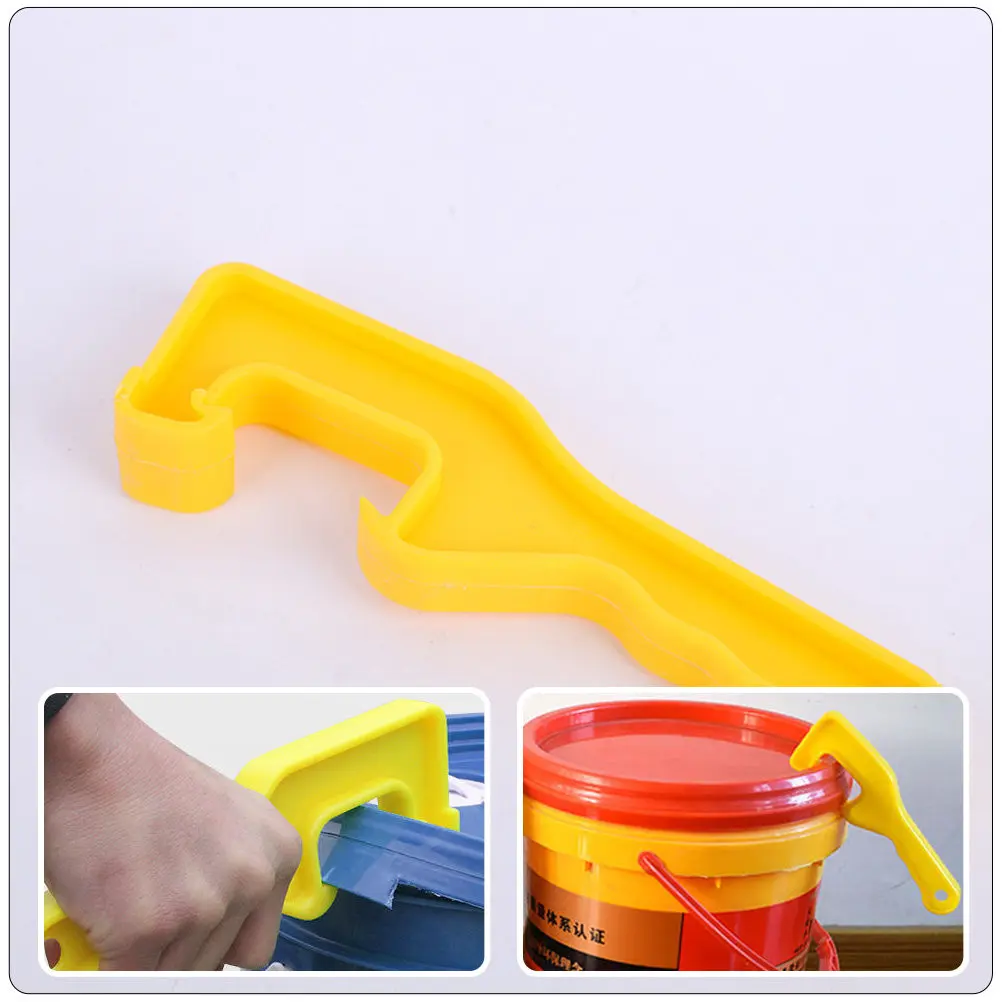 10Pcs Reusable Plastic Gallon Bucket Lid Opener Paint Can Wrench Paint Barrel Lid Removal Tool Bucket Opener Gallon Can Wrench