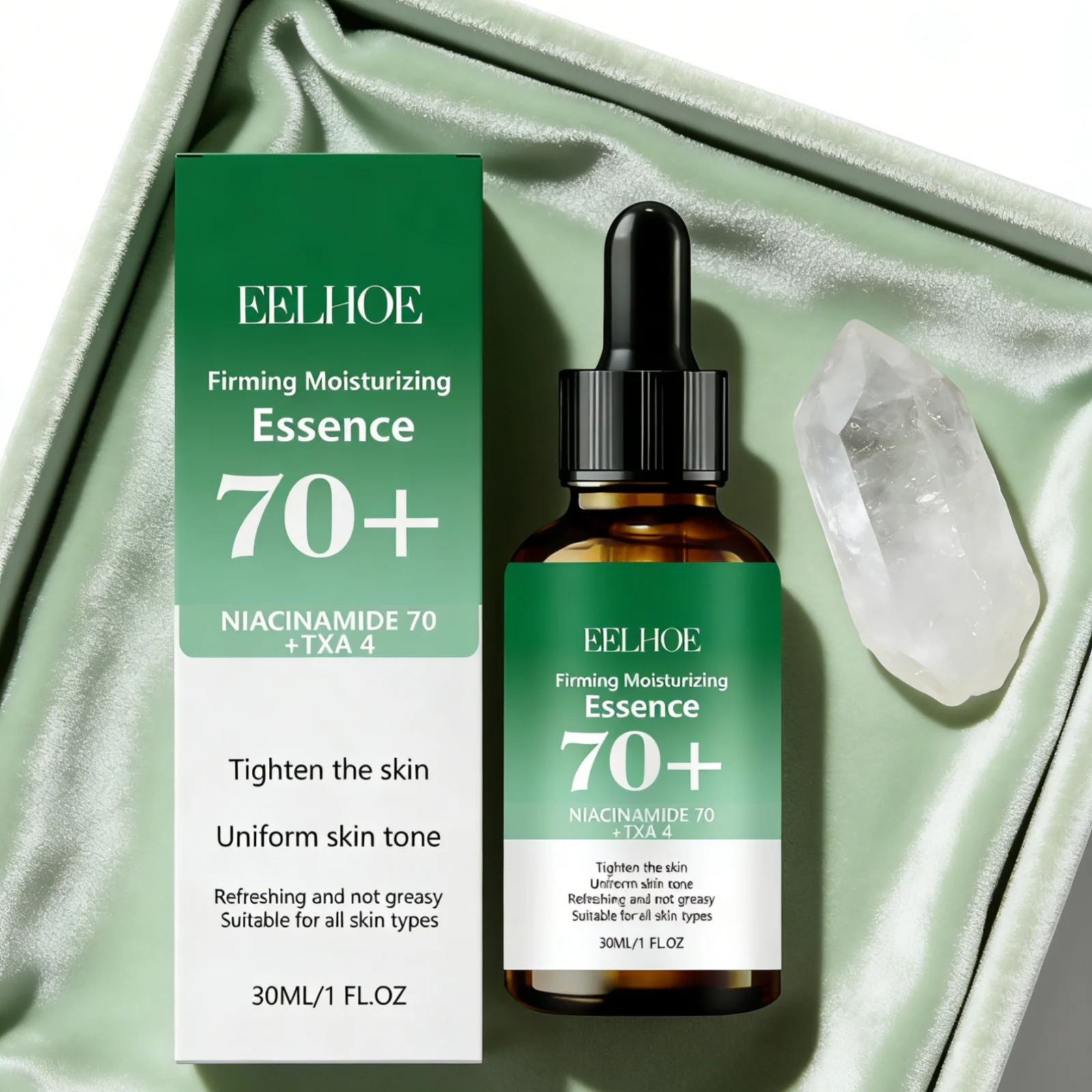 

Eelhoe Firming Moisturizing Essence Niacinamide Tighten Skin Radiance Reduce Fine Lines Refreshing Mild Formula Anti Aging Serum