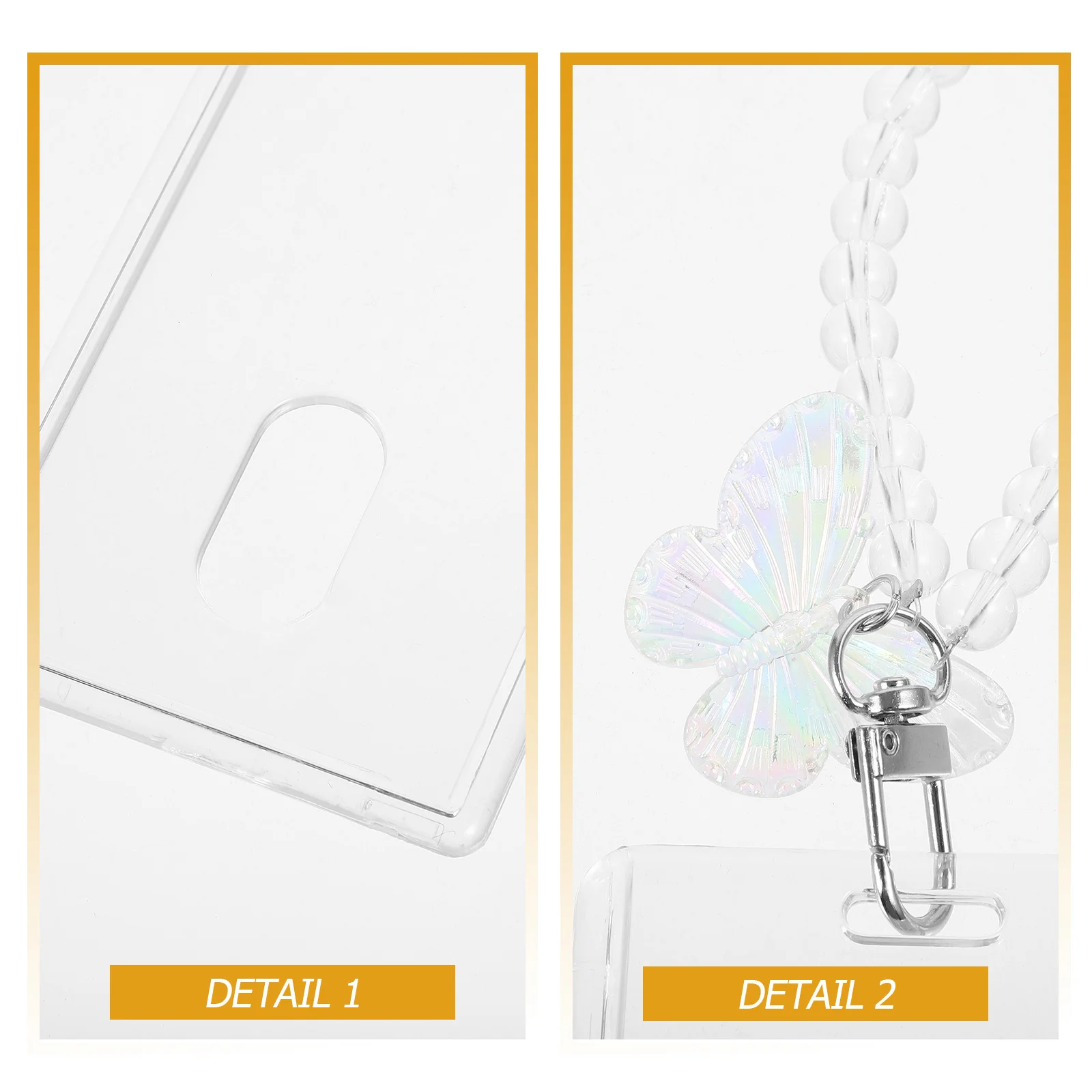 

1Set Photo Card Holder Slide Open Vertical Id Badge Holder Clear Name Card Protector Lightweight Practical Gift