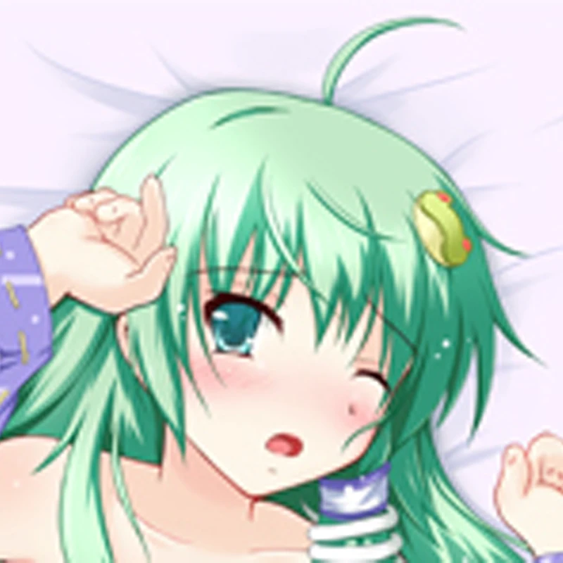 Anime Dakimakura Pillow Case Sanae Kochiya Sexy and Busty Beautiful Girl Double-Sided Halloween