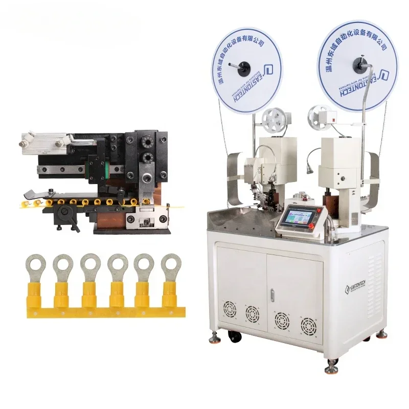 EW-22D ماكينة تجعيد طرفية سلكية معزولة مسبقًا أوتوماتيكية، ماكينة تجعيد طرفية أنبوبية