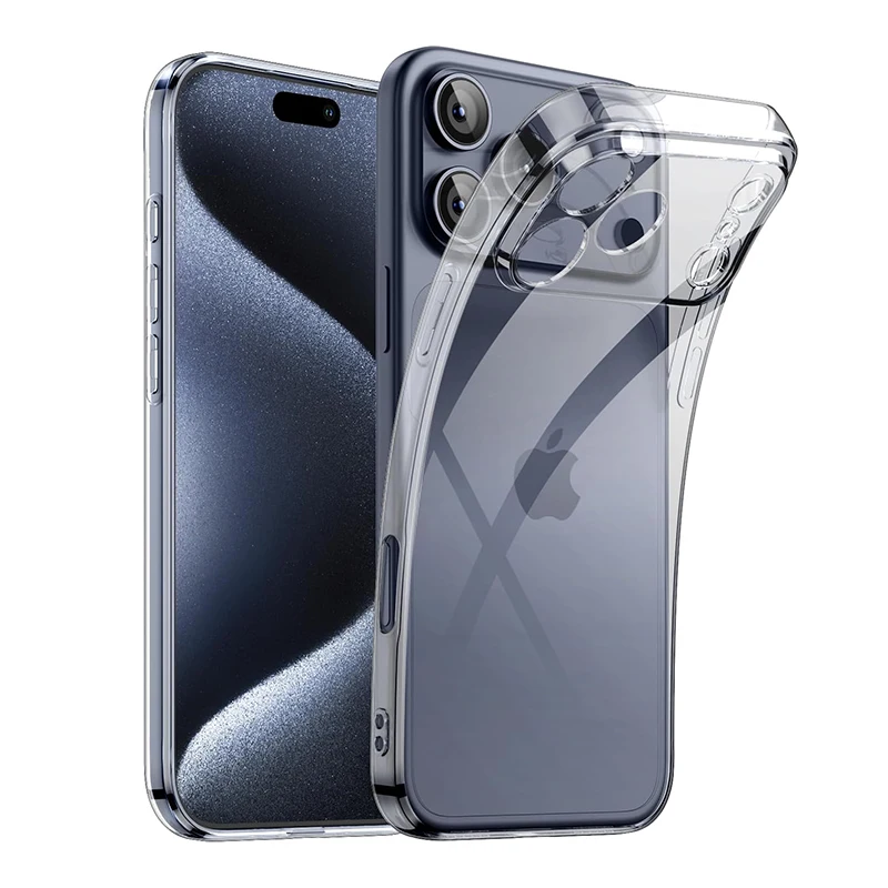 

Full Camera Protection Case for iPhone 17 Pro Max Cover Shockproof Crystal Case for iPhone 17 Air Ultra Slim Transparent Cover