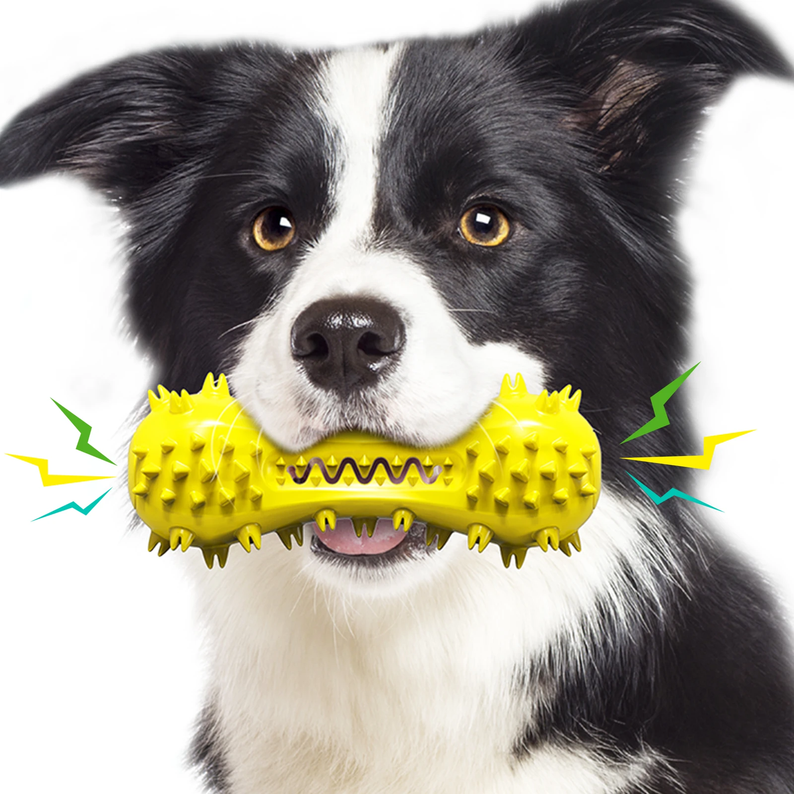 Dog Molar Toothbrush Toys Sound Chew Cleaning Teeth Safe Puppy Dental Care Soft Pet Cleaning Powerful Suction Teething Stick