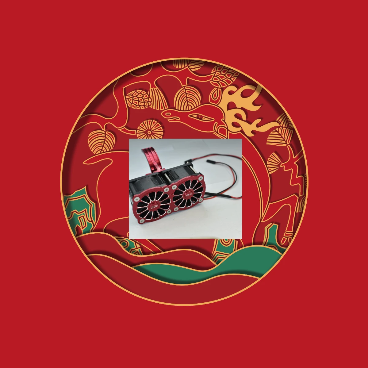 

GPM Alu 7075 Motor Heatsink &Dual Cooling Fan&Adjust Mount Kraton Outcast 8S EXB ARA5810V2