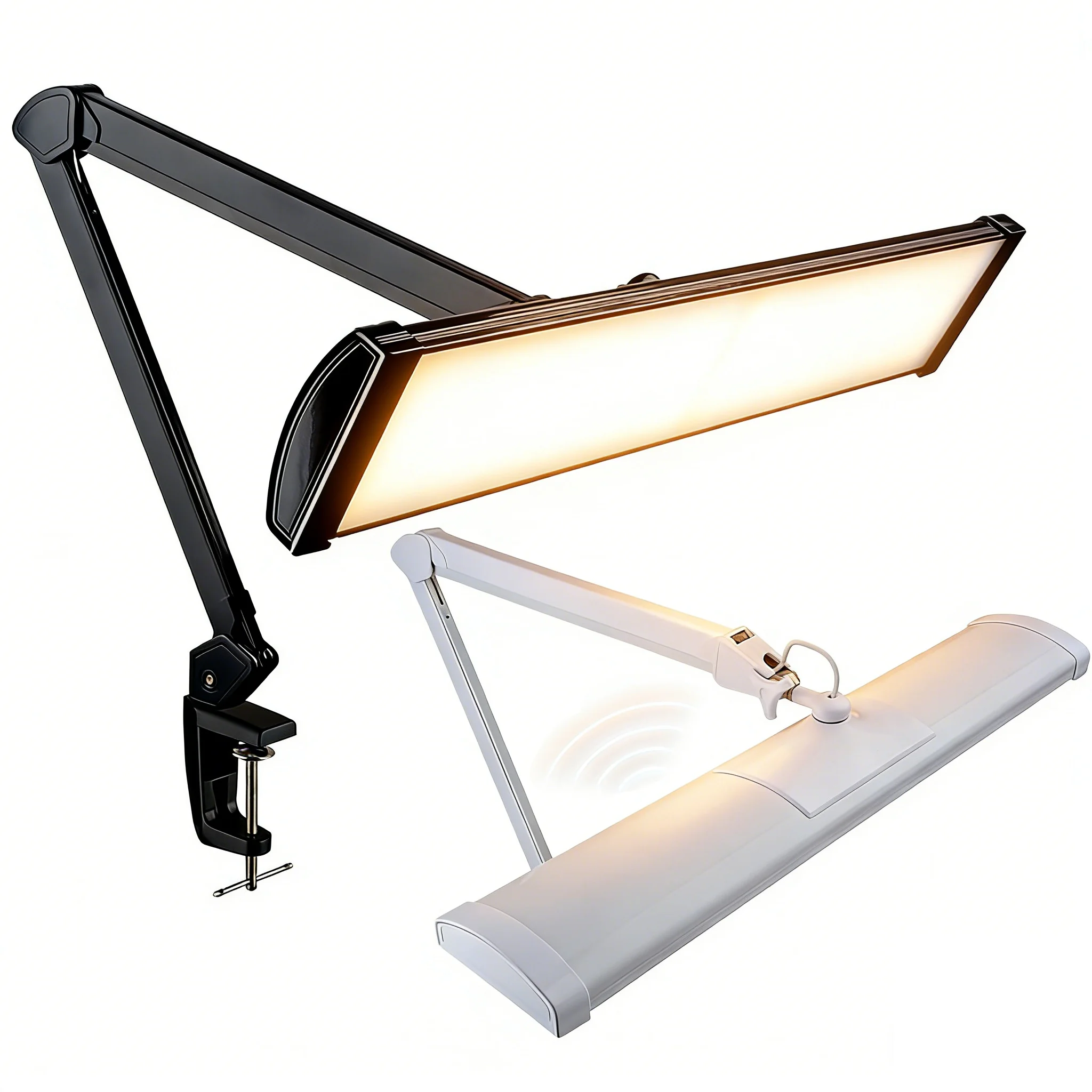 Professional 45W LED Working Light Jewelry Workbench Clamp Lamp Touch Control Adjustable Dimming CCT 3000K-6500K for Jewelry