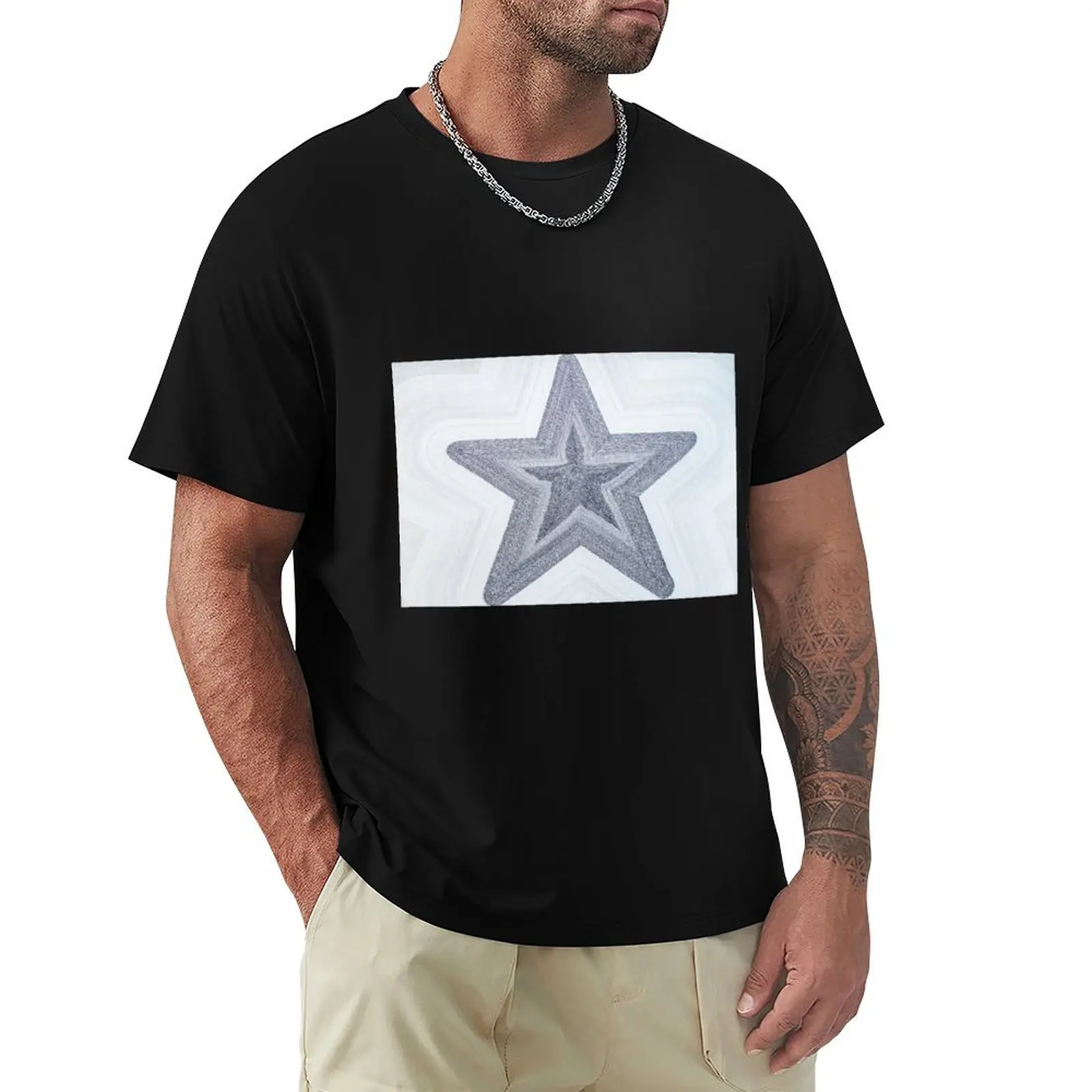 

Blackstar/Starman T-Shirt graphic tee shirt T-shirts man summer top plain t shirts men