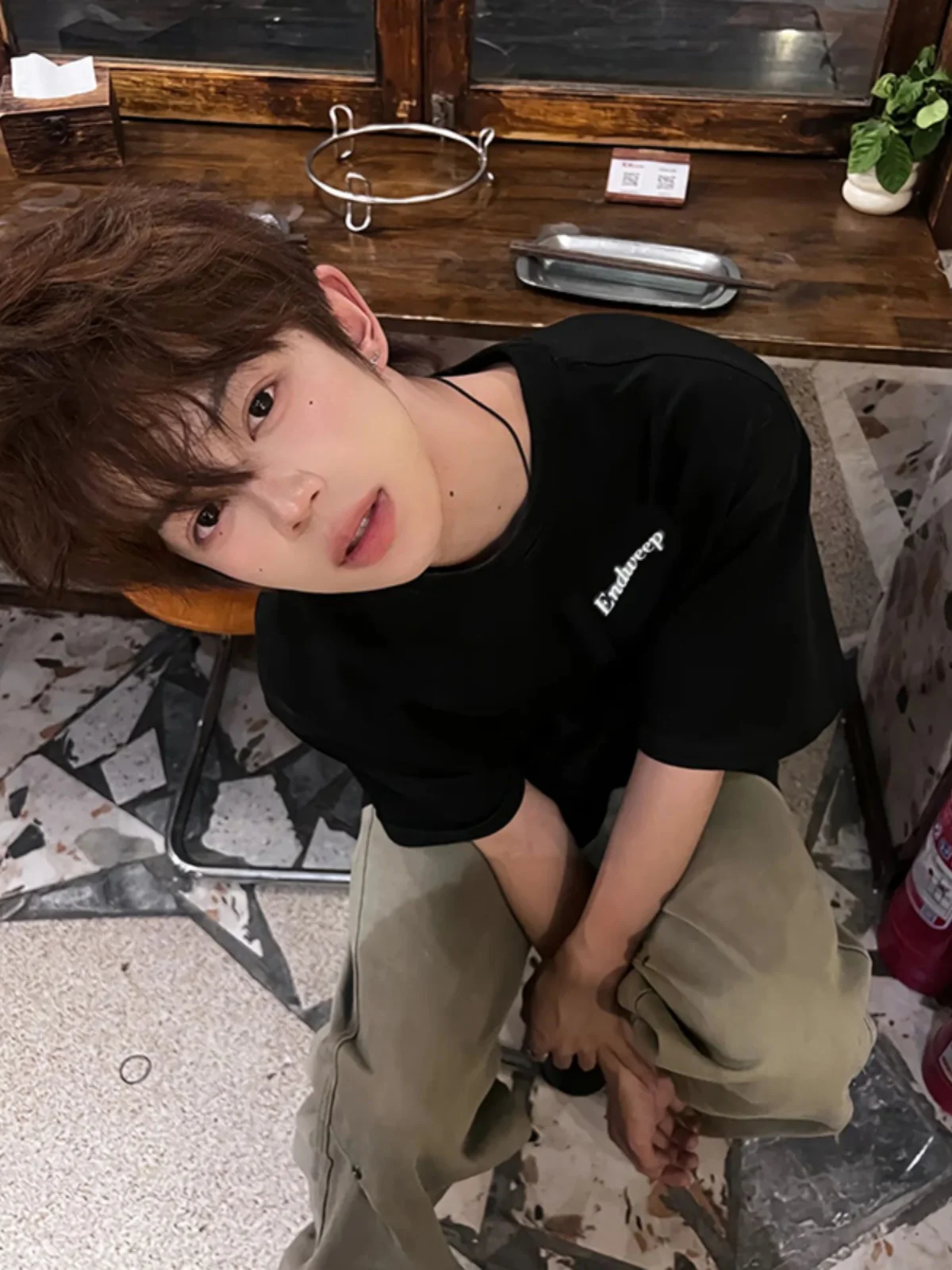 

Мужская футболка Heavyweight Bla f Sve, летняя, в американском стиле, CleanFit, с принтом молнии, короткий рукав, дышащий полиэстер