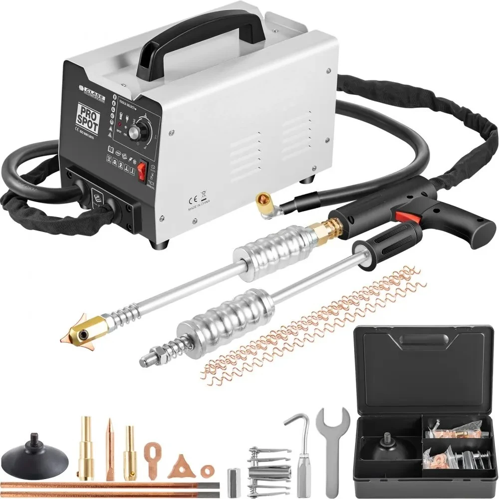 Dent Puller 2KW Spot Puller Bonnet Dent Repair Machine Stud Dent Pulling 3 Modes Spot Welder 3500A Spot Welding Machine