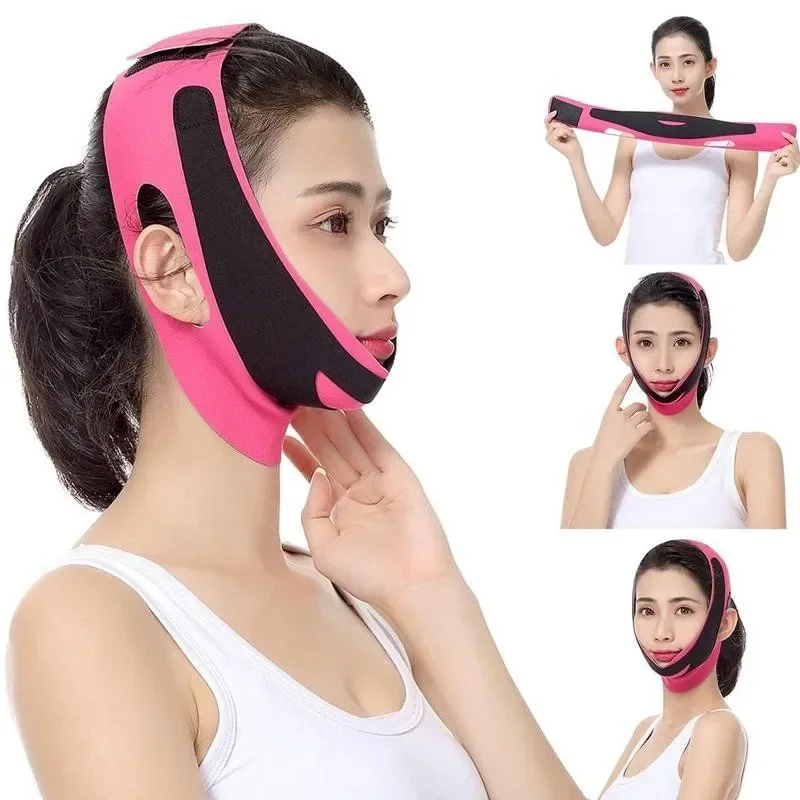 Gaine Visage Menton Face Slim V-line Lift Up Belt Women Slimming Chin Cheek Slim Lift Up Mask V Face Line Anti Wrinkle Belt