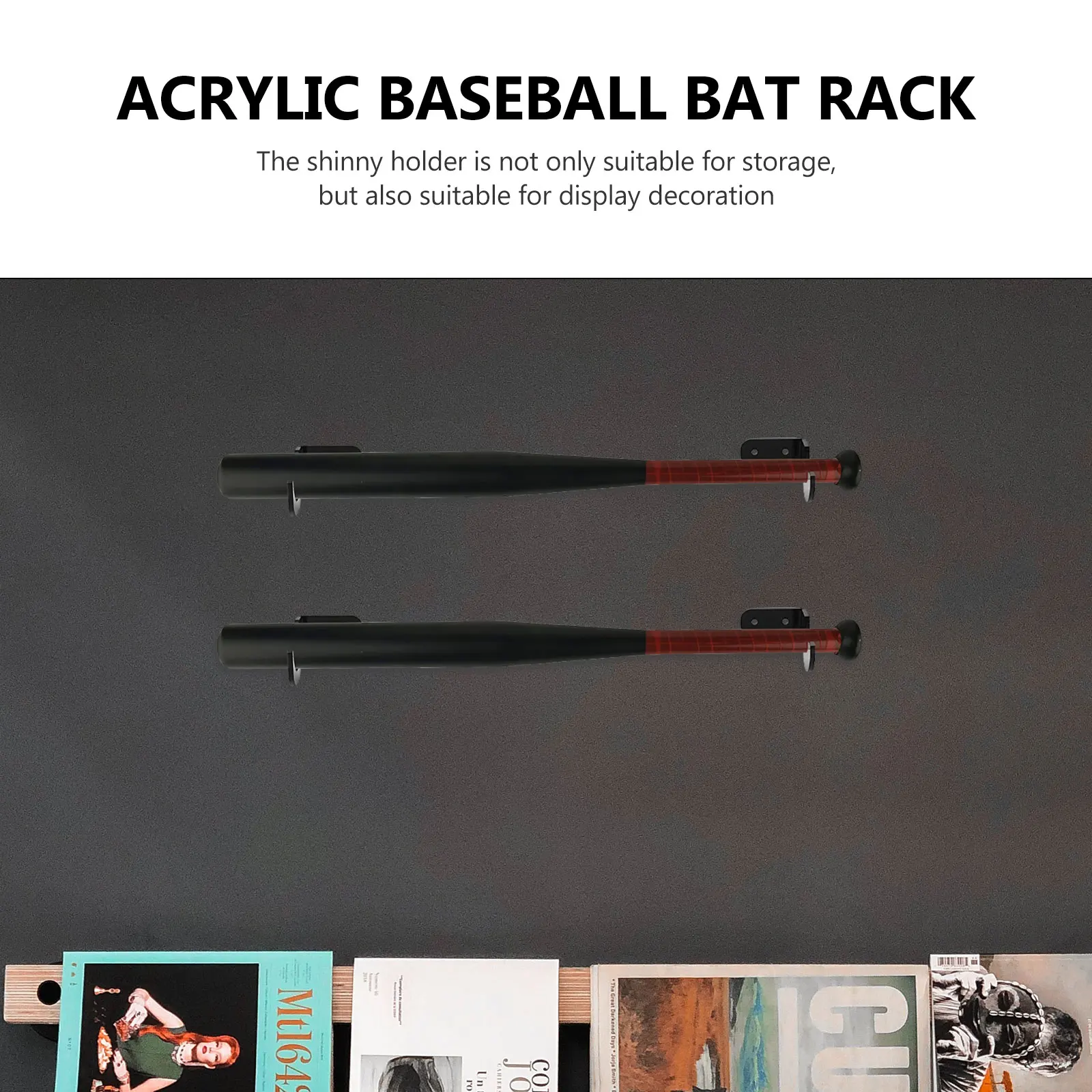 Acrylic Baseball Softball Display St Tennis Racks Hockey Display Rack Bat Acrylic Baseball Bat Rack Storage St