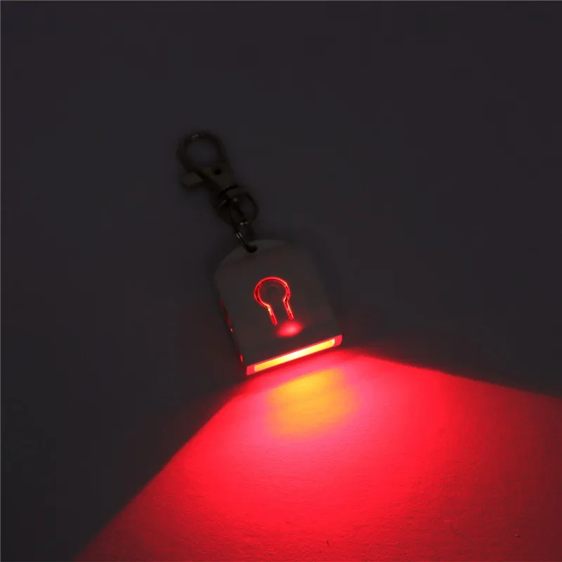 LED Colorido 3D Keychain, Luz Noturna, Chave Lâmpada Pingente, RGB, Casamento, Decoração de Natal, Presente DIY, 200Pcs