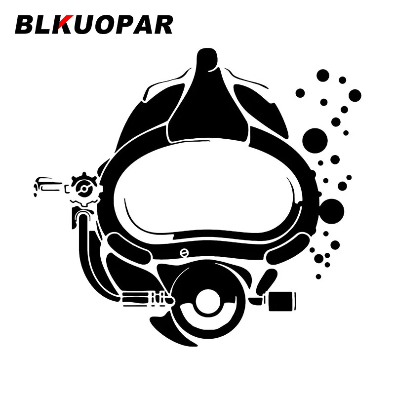 BLKUOPAR Diving Sports Helmet Car Stickers Swim Gear Decal Scratch-Proof Die Cut Refrigerator Caravan Car Styling