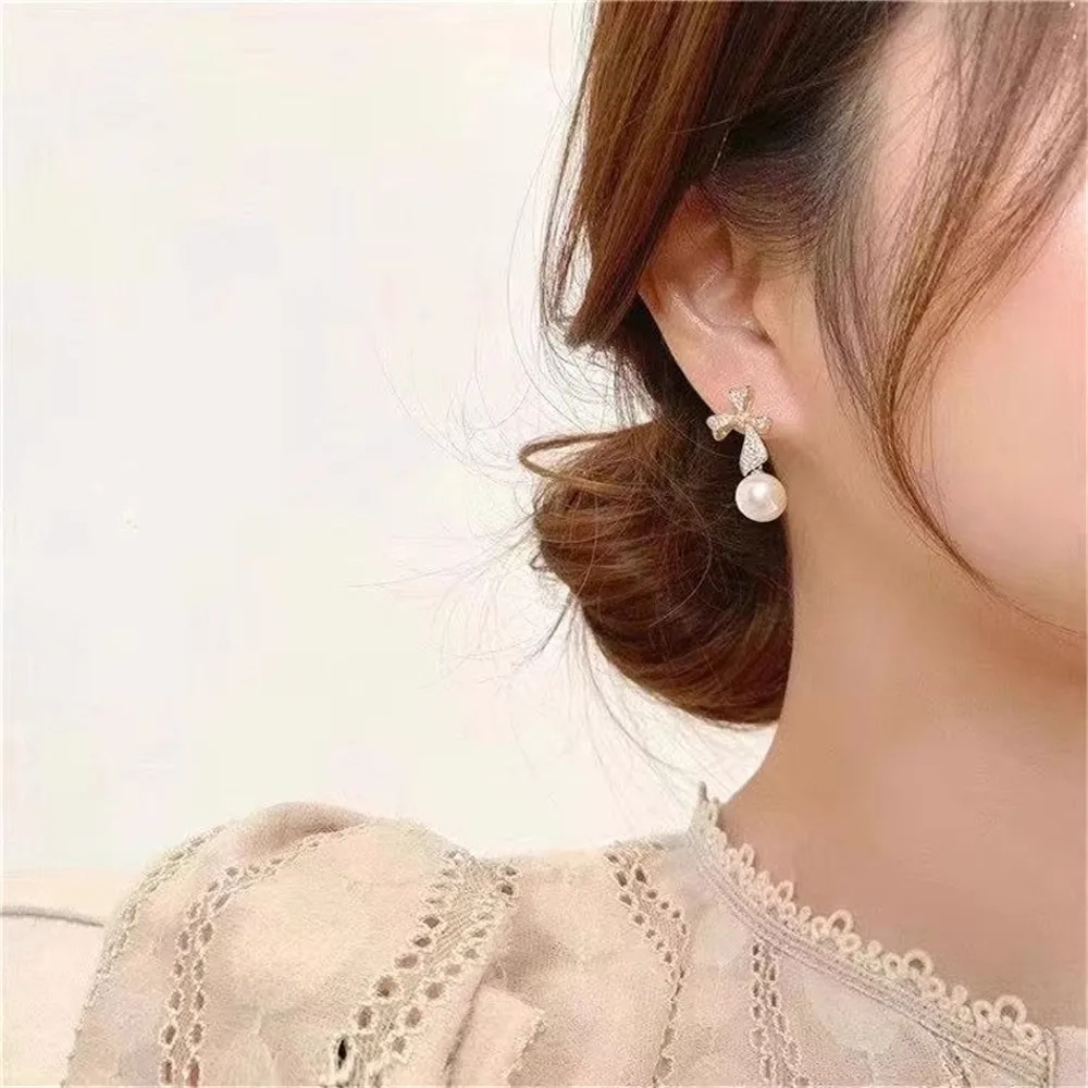 

925 Stamped Alloy Gold Plating Pearl Earrings Setting DIY Jewelry Findings, Craft Supplies Handmade Earrings Accessory No Pearl