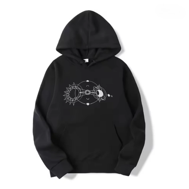 المسلسلات التلفزيونية الكسوف الأولى Khaotung زمم هوديي النساء الرجال الجرافيك البلوز الشارع الشهير الهيب هوب تأثيري سستة مقنعين سترة