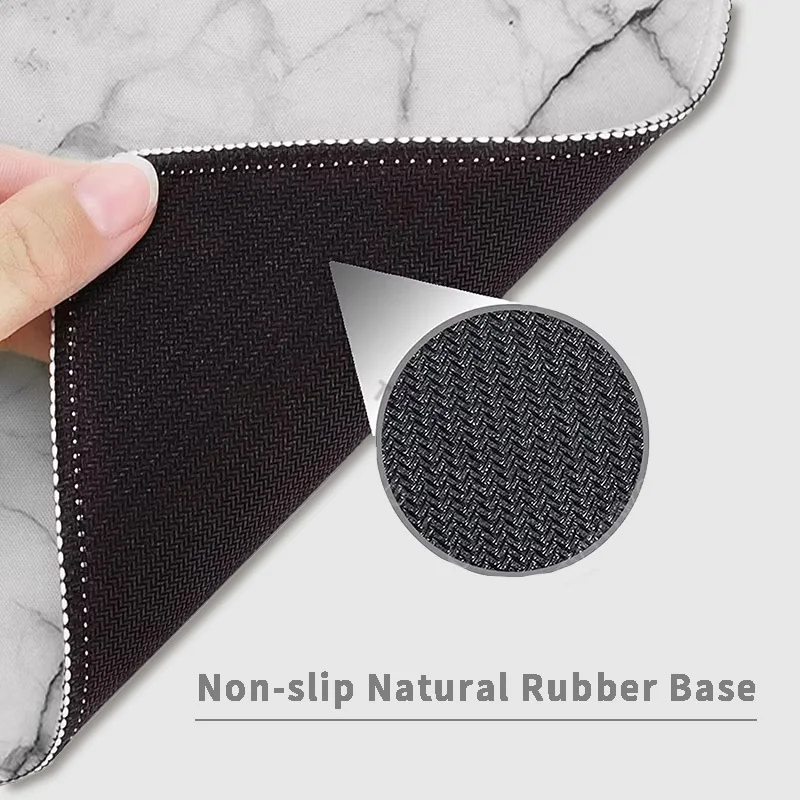 Mousepad New Computer Gaming Small size Mousepads Natural Rubber Anti slip Gamer White Fashion Marble Home Carpet Mouse Mat