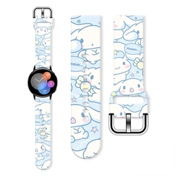 Silikonowy pasek Sanrio Cinnamoroll z nadrukiem MyMelody do zegarka Samsung Huawei GT FB-Versa 22MM 20MM 23MM wymiana paska do zegarka