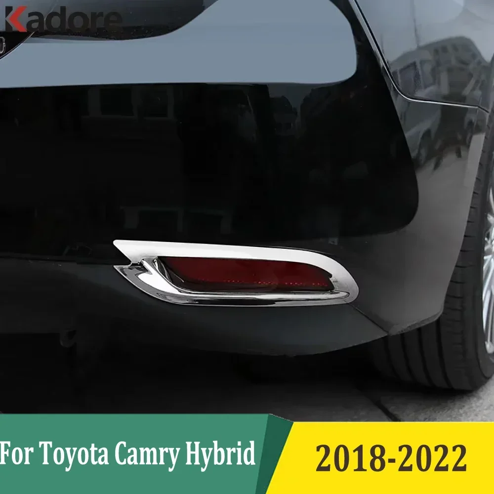 

Для Toyota Camry LE XLE 2018 2019 2020 2021 2022 хромированные задние противотуманные фары, чехлы для задних фонарей, накладка на внешние аксессуары автомобиля