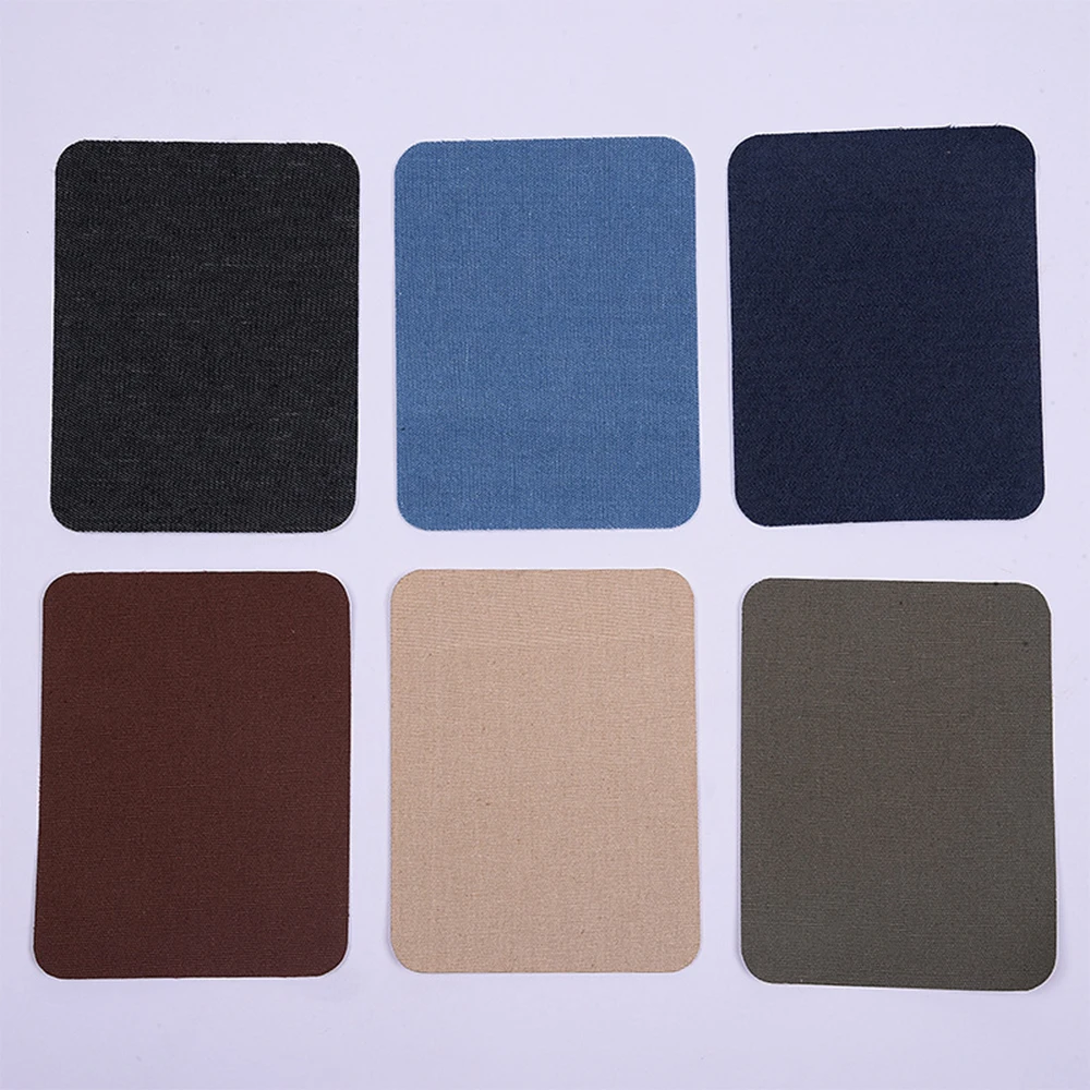 16 Color Large Self-adhesive Rectangular Dress Elbow Denim Patch All Specifications Knee Patch Clothing Hole Denim Patch Repair