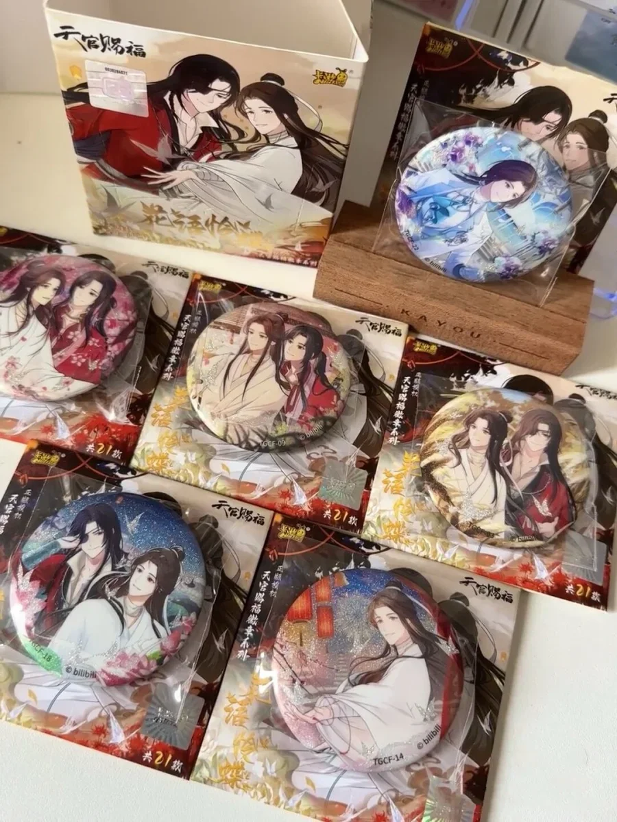 

Оригинальные небесные благословения Тянь Гуань Си фу фигурка Xie Lian Hua Cheng значки жестяные значки