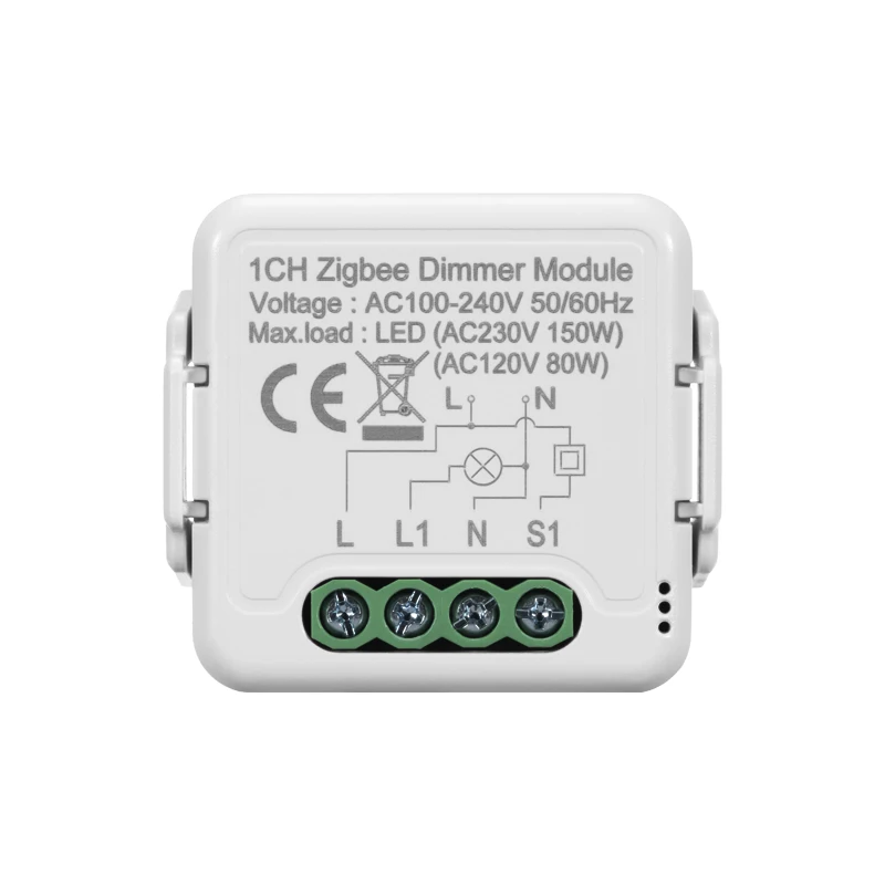DIY Zigbee Smart Dimmer Switch Module Tuya/Smartlife APP Afstandsbediening Tweeweg compatibel met Alexa Google Home Spraakbesturing