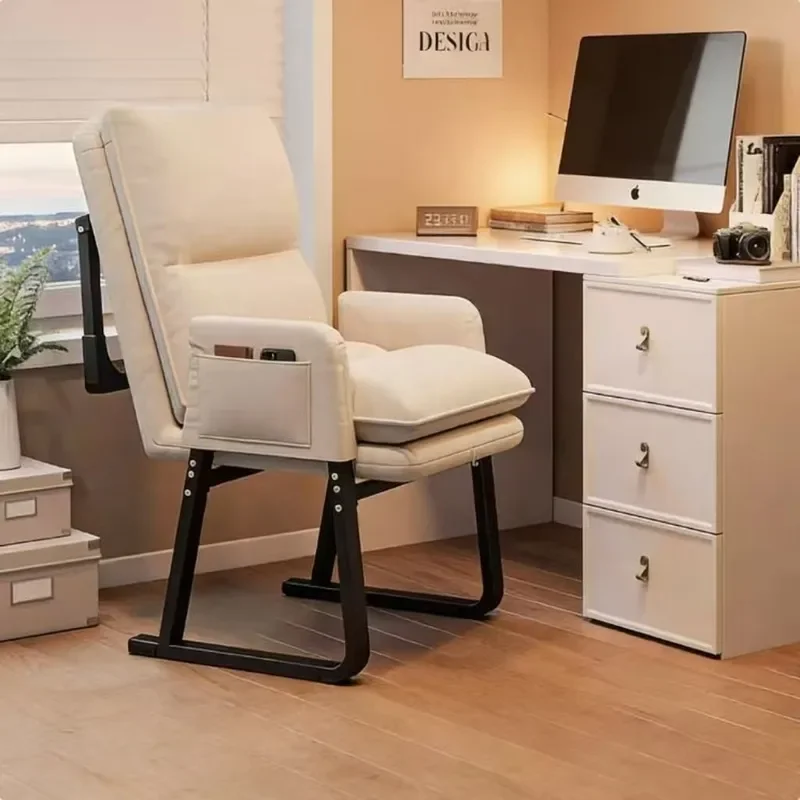 for Computer Chair Household Lazy Adjustable Office Chair Study Chair Office Dormitory Simple Leisure Back