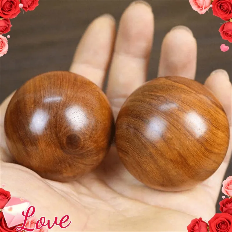 2pcs Massage Relax Muscle Durian Thorn Wood Health Ball Hand Fitness Stimulating Acupoints Foot Body Massage Healthcare Ball