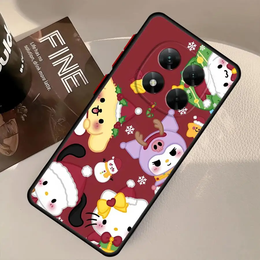 Xiaomi Redmi Note 14 Pro 11 12 13 Pro Plus 11s 10s 9s 12S用ソフトカバーケース クリスマス サンリオファミリー