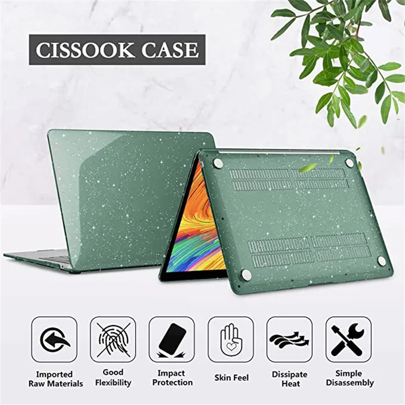 2023 New Laptop Glitter Case For Macbook Pro 14 Case A2779 For Macbook Air M2 13.6 A2681 Mac Book M1 Chip Pro 16 13 Inch Cover