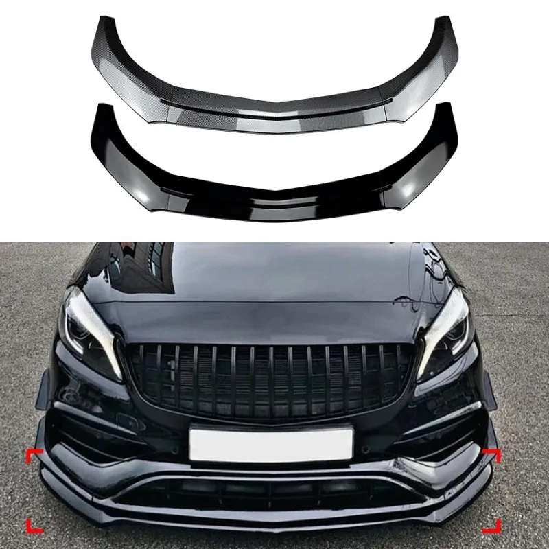 

For Mercedes-Benz A-Class W176 A200 A260 A45 AMG Line 13-18 Front Lip Spoiler Direct Fit Exterior Styling Body Kit Upgrade Parts