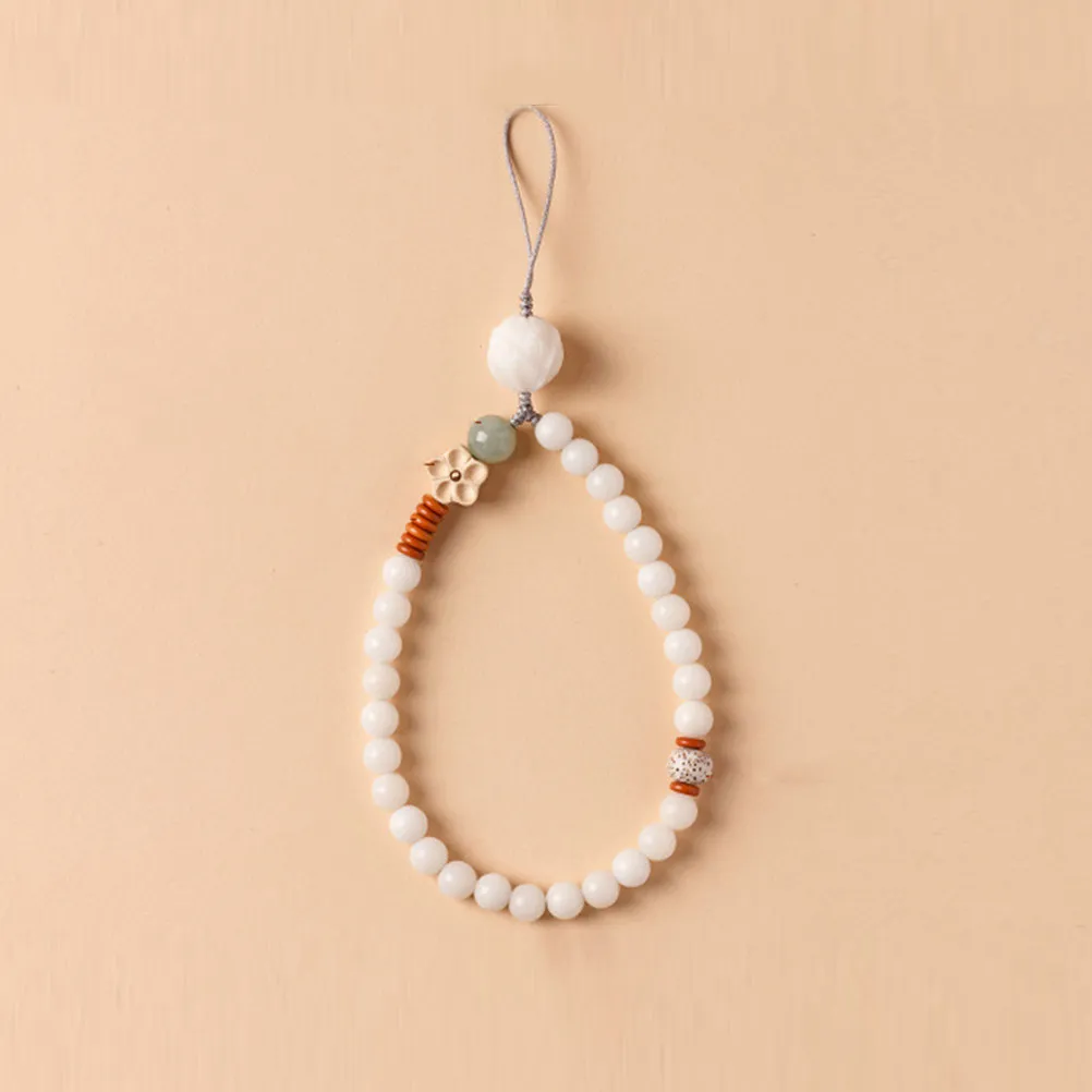1Pcs Bead Phone Strap Mobile Phone Lanyards Bodhi Root Chinese Style Elegant Hanging Rope Suitable Travel