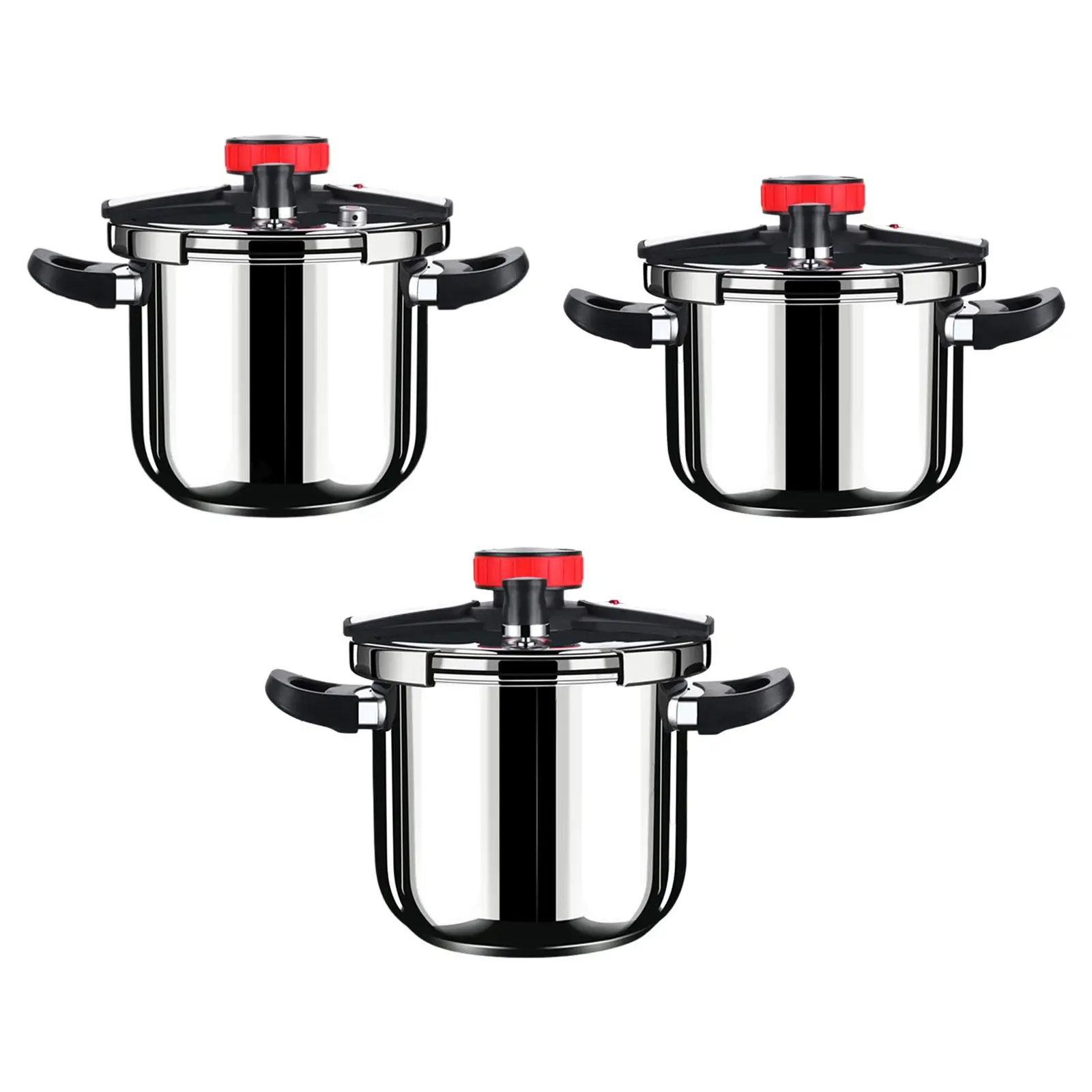 Stainless Steel Pressure Cooker Secure Locking System Pots and Pans Cookware for Household Home Commercial Professional Family