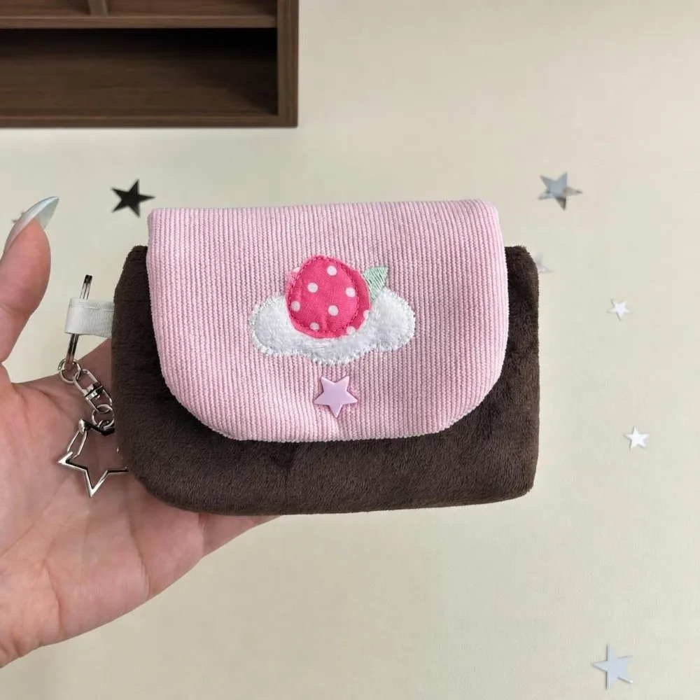 Korean Polka Dot Star Print Cosmetic Bag Large Capacity Portable Storage Pouch Multi-Purpose Stationery Pencil Case