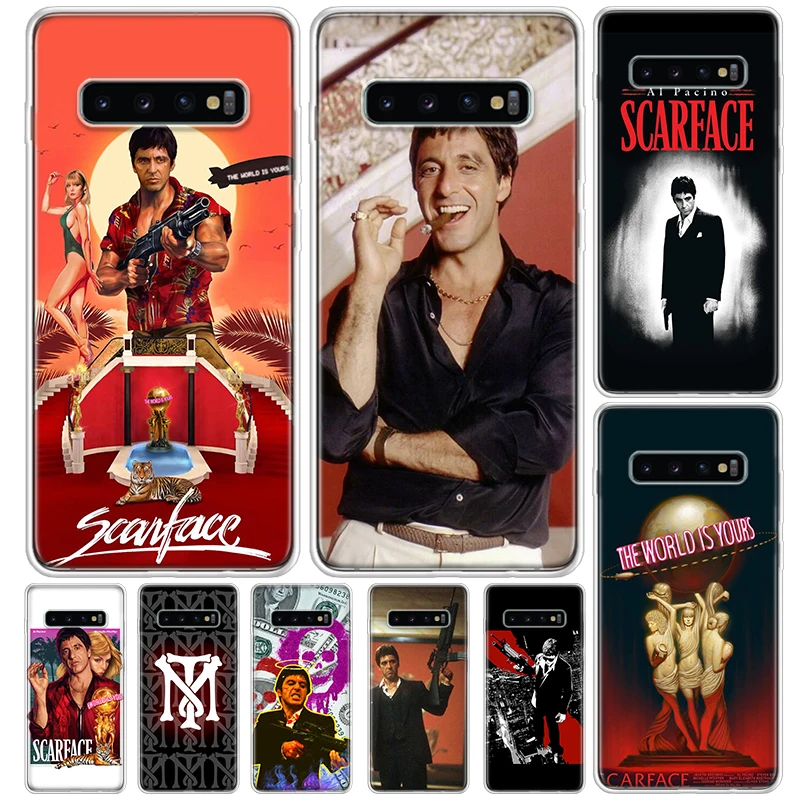 Scarface 1983 Film Al Pacino Movie Cover For Samsung Galaxy S23 S22 S24 Ultra S21 Plus S20 FE Phone Case S10 + S10E S9 S8 Print