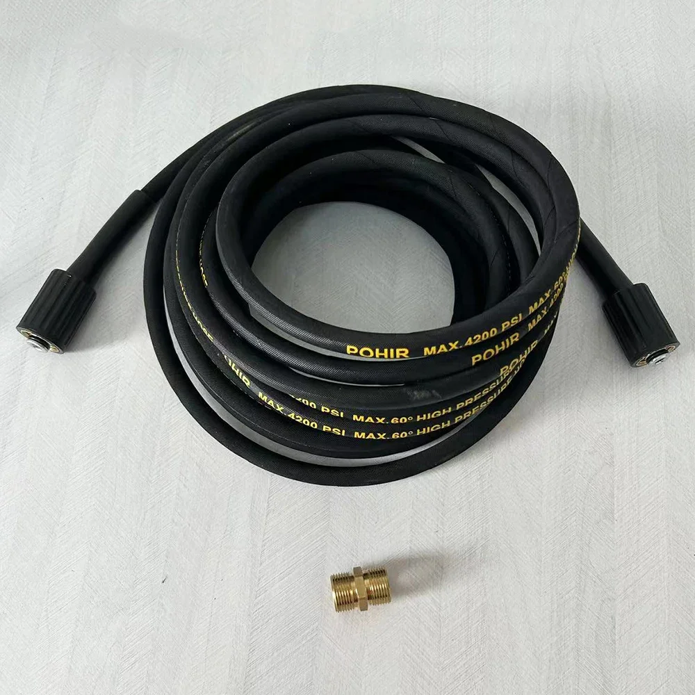 Antiwear High Pressure Steel Wire Pipe Car Washing Machine Hose Pipe Cord High Pressure Cleaner Explosion-proof Steel Wire Hose