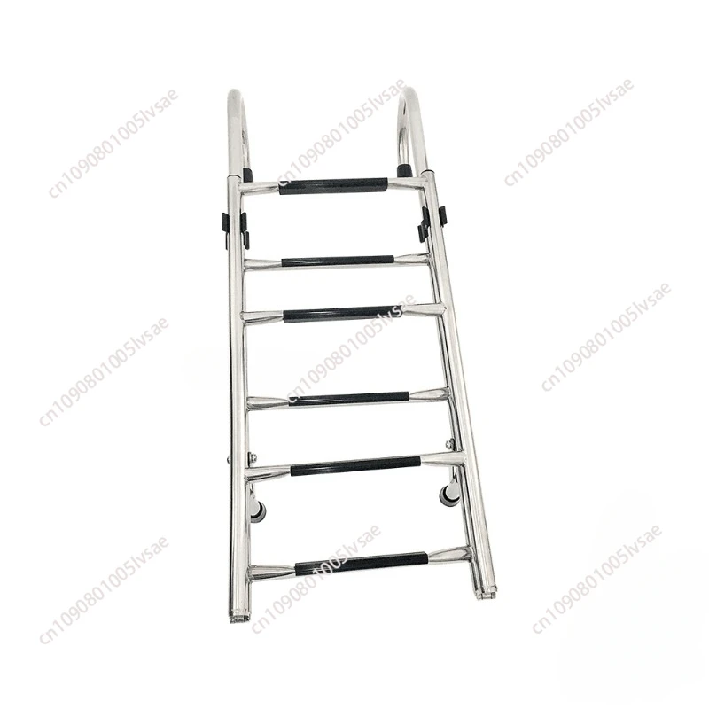 Stainless steel 304 folding launch ladder hook handrail ladder boarding ladder ship marine accessories