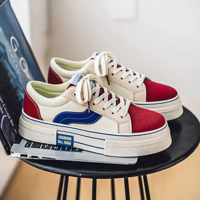 Sepatu Pria Keren Latihan Desainer Pria Mewah Sol Tenis Platform Tinggi Sepatu Kets Desain Merek Mewah Olahraga Teniz Tenks