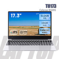 17.3-Inch Display Laptop Intel N5095 8GB 16GB RAM 256GB 512GB SSD windows 1600*900 Notebook Office Study Computer PC