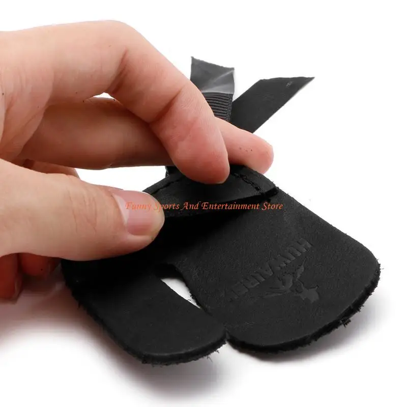 C4DE جلد البقر ثلاثة أصابع تبويب الحرس حامي قفاز الرماية الرماية الصيد القوس