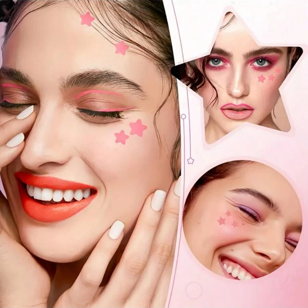 480 قطعة من رقع حب الشباب متعددة الألوان على شكل نجمة، رقع حب الشباب للوجه، رقع حب الشباب المخفية، ورقع البثور، رقيقة جدًا