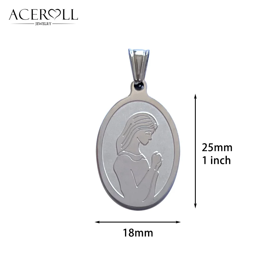 ACEROLL Stainless Steel Pendant of LDS Church Personal Progress Young Women Medal For Mormon