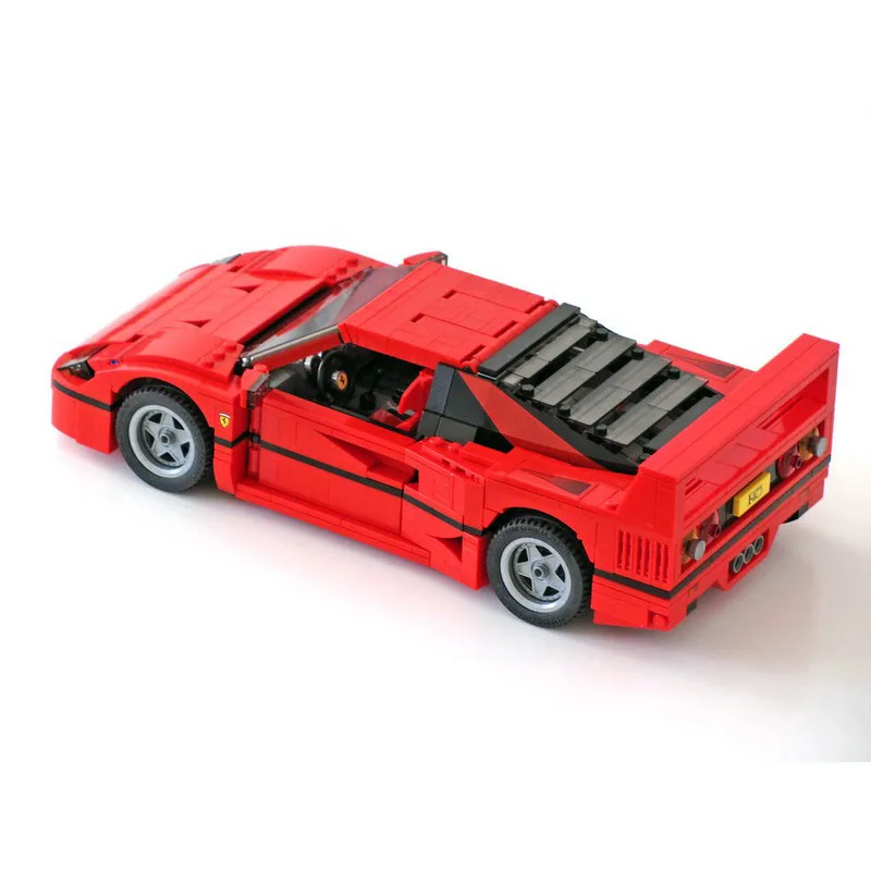 Classic Racing 10248 F40 compatibile MOC-10567 Sports Car 1158PCS Splicing Assembly Building Block Toy Model regalo per bambini fai da te