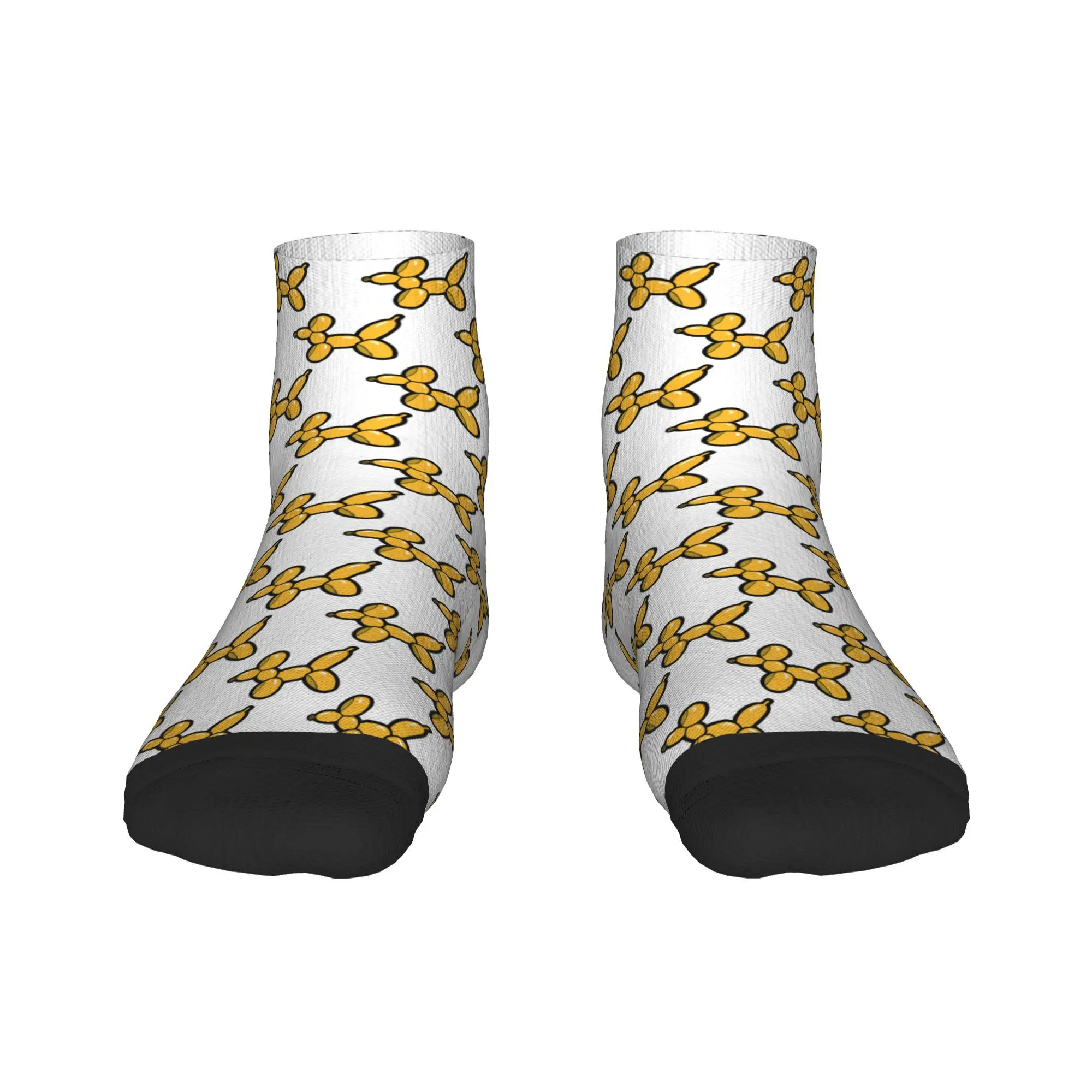 

Balloon Animal Dogs Pattern in Red Socks Harajuku Sweat Absorbing Stockings All Season Socks Accessories for Unisex Gifts