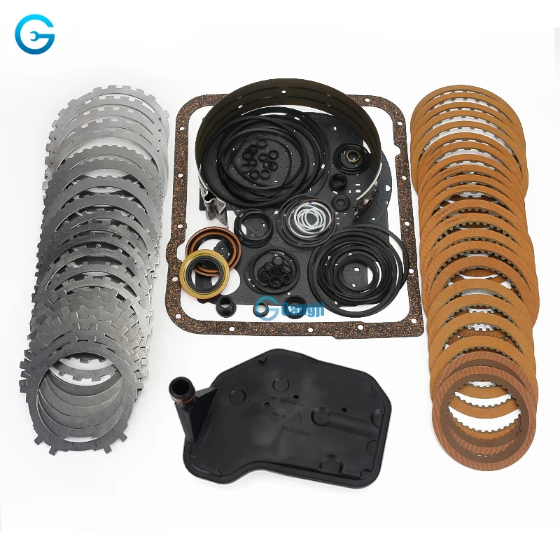 1 SET 4L60 4L60E 4L60-E Automatic Transmission Overhaul Repair Kit Seal Kit + Friction Plate for Chevrolet 1993-2003